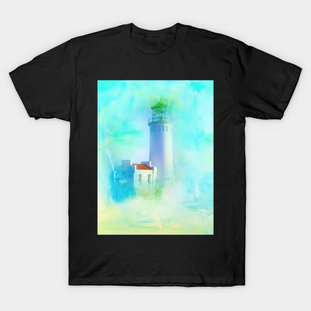 Tranquil Shores - Lighthouse T-Shirt by Amanda Jane